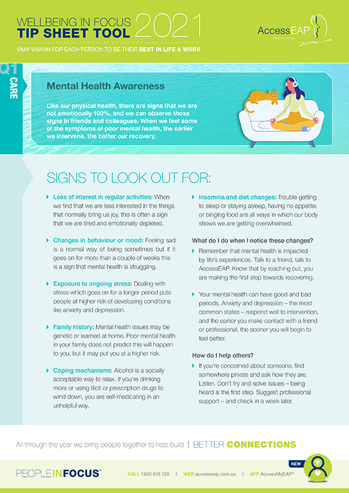 AccessEAP Wellbeing in Focus Tool Mental Health Awareness